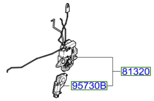 Kia Picanto Front Door Lock Kia Parts Direct