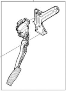 Carens Accelerator Pedal Including Position Sensor 2006-2012 Manual