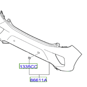 Kia Picanto (2017-On) Rear Bumper Cover
