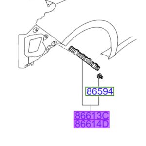 Kia Ceed 2015-2018 Rear Bumper Bracket