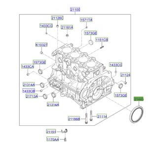 Kia Sportage 2016-2018 1.7L Diesel Rear Crank Seal