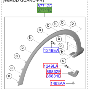 Kia Sportage 2022-Present Front Wheel Arch Trim