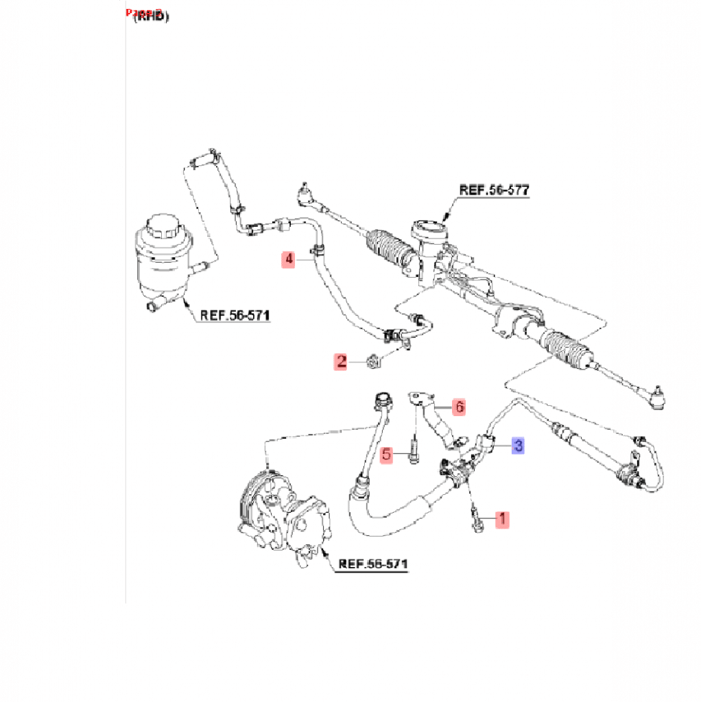 Kia Picanto 20042006 Power Steering Pipe Kia Parts Direct