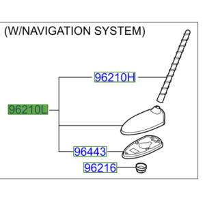 Kia Sportage (2010-2014) Ariel Mast and Base