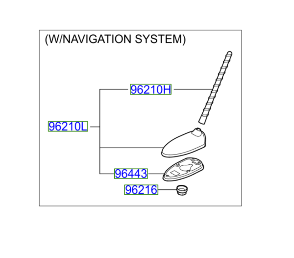 Kia Sorento 2012-2014 Aerial Antenna and Base