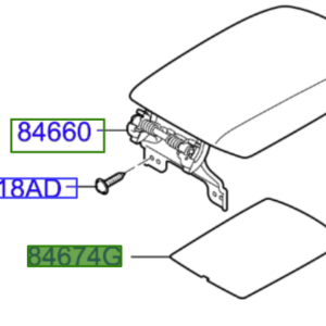 Kia Sportage 2018-2021 Arm Rest Mat