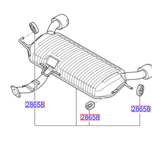 Kia Sportage 2005-2010 Rear Exhaust (back box)