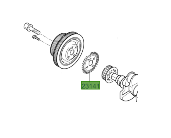 Kia Picanto 2008-2011 Crankshaft Blade Gear