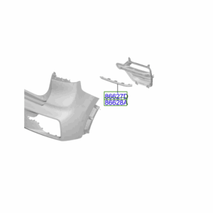 Kia E-Niro 2018-2022 Rear Fog Lamp Blue Trim