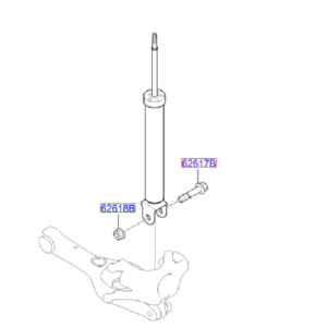Kia Sportage 2010-2014 Rear Shock absorber Lower Bold and Nut