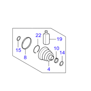 Kia Stonic 2016-Onward Inner CV Boot