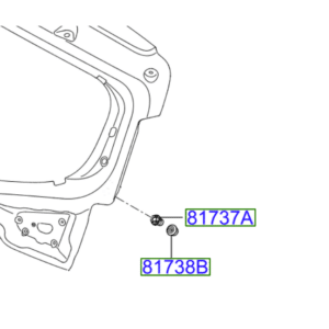 Kia Niro 2018-2019 Tailgate Bump Stops