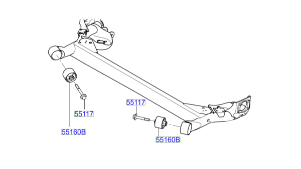 Kia Rio 2006-2011 Rear Axle Bushs
