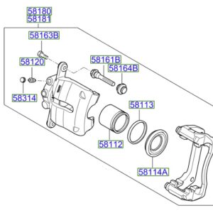Kia Venga Front Brake Caliper