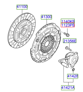 Kia Sportage 2015-2018 6 Speed Manual Clutch Kit With Slave Cylinder