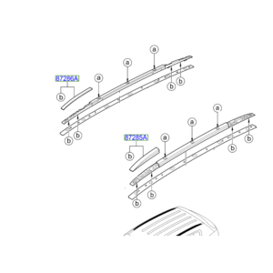 Kia Sportage 2010-2015 Front Roof Bar Cover