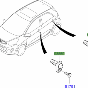 Kia Picanto 2011-2015 Door Shut Switch