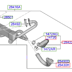 Kia Niro 2016-2019 EGR Cooler