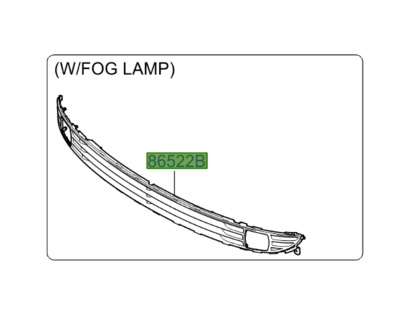 Kia Rio (2005-2011) Front Lower Grill (with fog lamps)