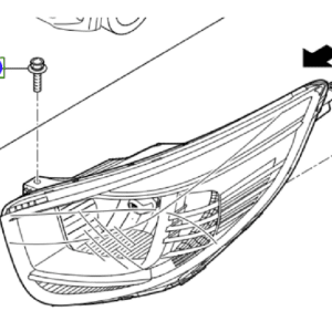 Kia Picanto 2017-2020 Chrome Front Headlight