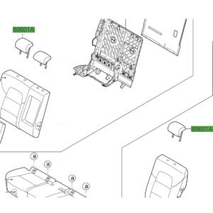 Kia Sportage (2015-2018) Rear Outer Headrest