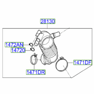 Kia Optima 2013-2015 1.7L Diesel Intake Hose