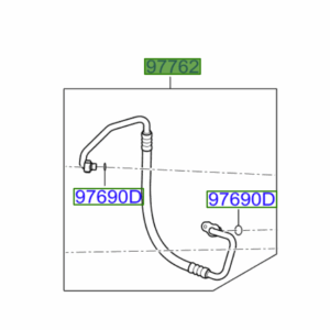 Kia Sportage 2015-2018 Air Con Discharge Hose
