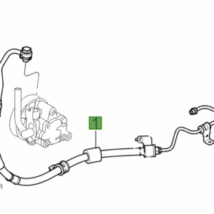 Kia Rio 2005-2006 High Pressure Power Steering Hose