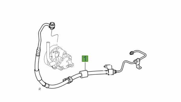 Kia Rio 2005-2006 High Pressure Power Steering Hose