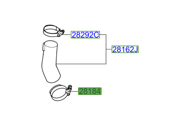 Kia Ceed 2015-2018 Intercooler Hose