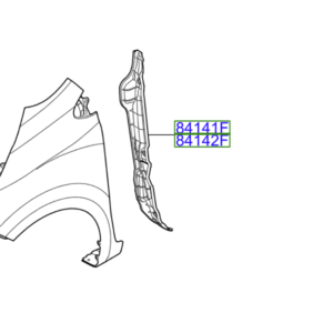 Kia Picanto 2017-2020 Front Wing Inner Insulation