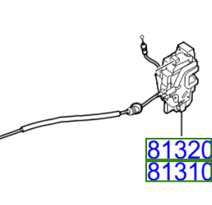 Kia Sportage 2015-2018 Front Door Lock