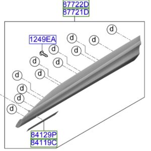 Kia Sportage 2021-2025 Front Lower Door Trim