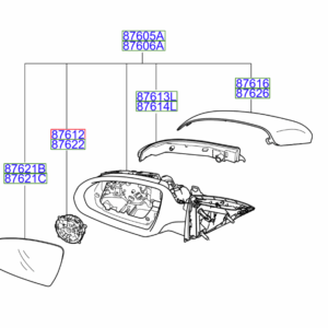 Kia Optima 2015-2018 Wing Mirror Complete