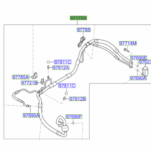 Kia Sportage 2015-2018 Air Con Pipe