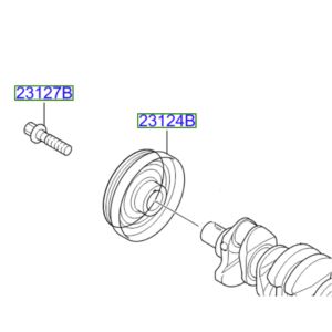 Kia Sportage 2010-2015 Crank Pulley and Bolt