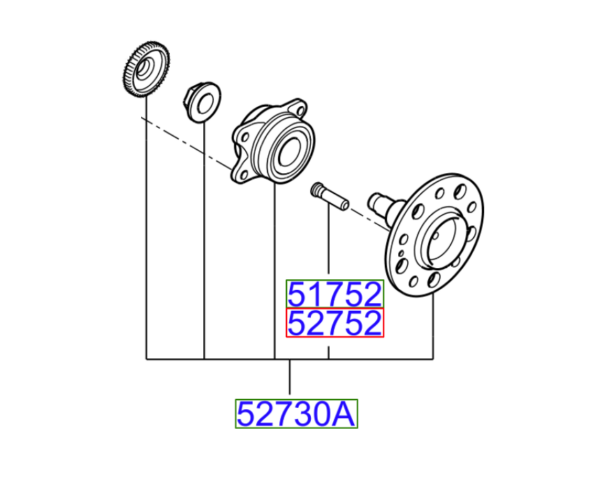 Kia Carens 2006-2012 Rear Wheel Bearing