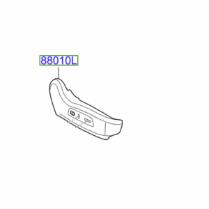 Kia Ceed 2012-2015 Drivers Side Seat Trim (Electric Seat)