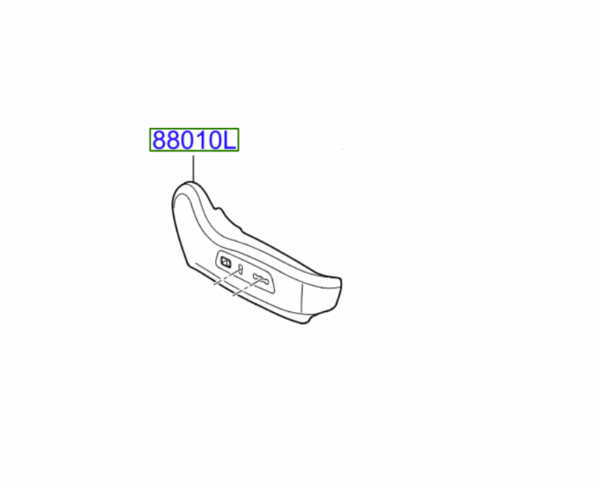 Kia Ceed 2012-2015 Drivers Side Seat Trim (Electric Seat)