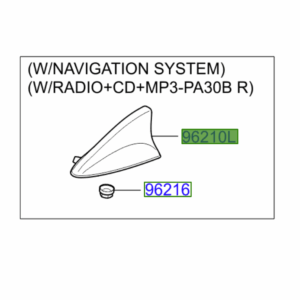 Kia Sportage (2014-2015) Shark Fin Antenna