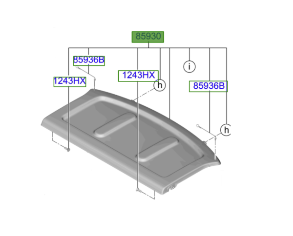 Kia Ceed 2020-Present Parcel Shelf