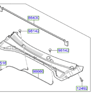 Kia Niro (2016-2022) Skuttle Panel
