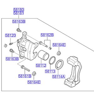 Kia Sportage 2010-2014 Front Brake Caliper