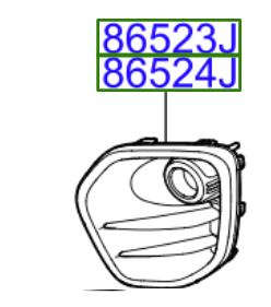 Kia Sportage 2016-2018 Front Fog Light Surround