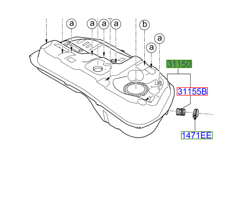 Kia Sportage 20102014 Diesel Fuel Tank Kia Parts Direct
