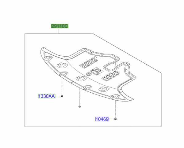 Kia Sorento 2017-2020 Engine Undertray