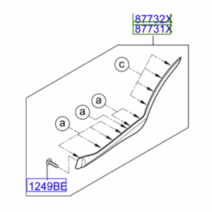 Kia Stonic Rear Wheel Arch and Door Trim