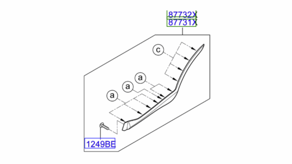 Kia Stonic Rear Wheel Arch and Door Trim