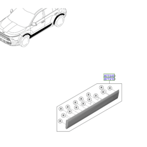 Kia Niro 2022-Onward Front Door Exterior Trim