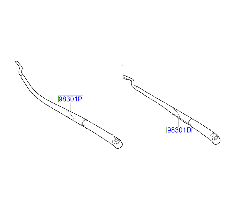 SHS 11" Rear Wiper Blade For Kia Picanto 2017+ | Direct Replacement 280mm
